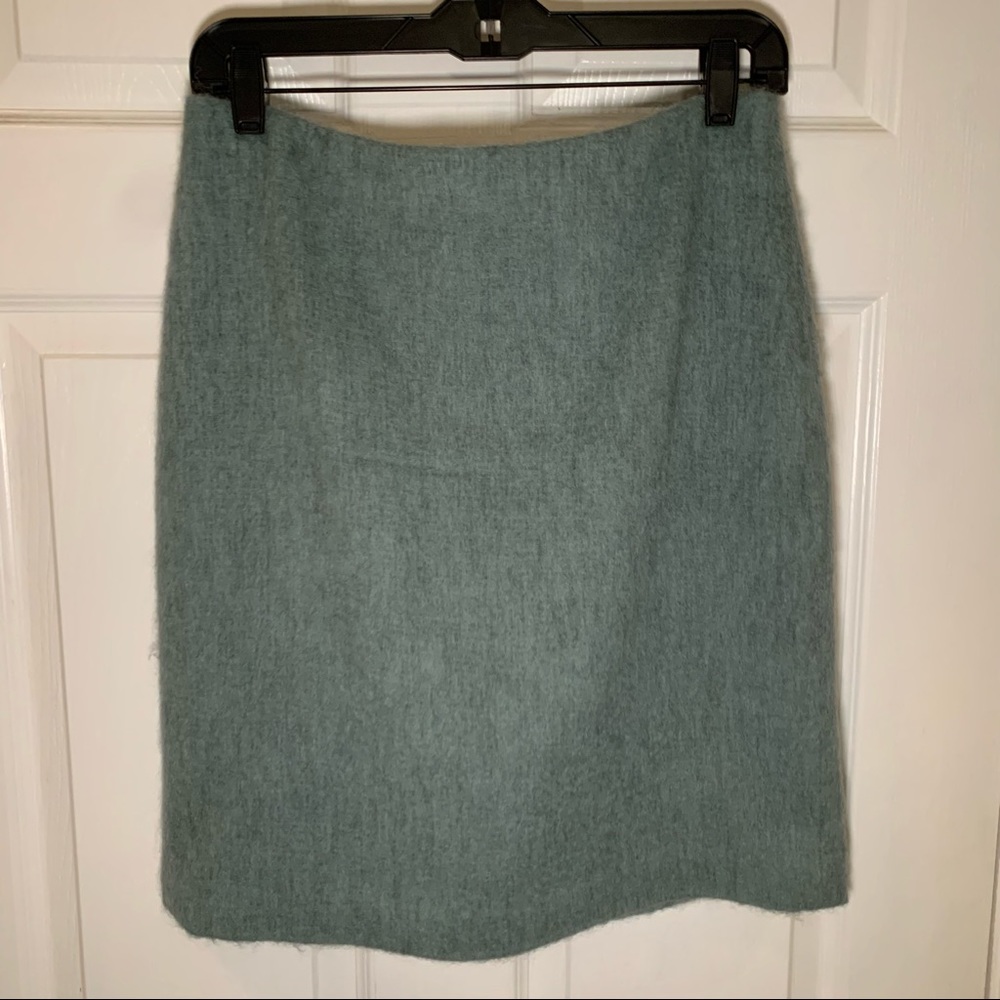 Vintage - Talbots green wool pencil skirt size 6
